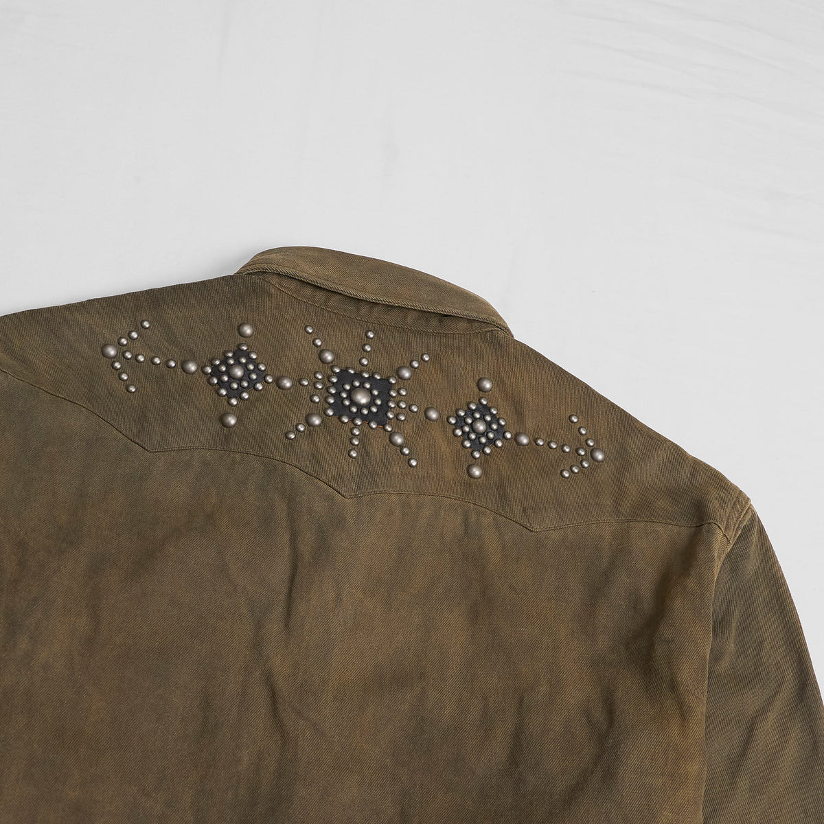 Double RL Western Studded Timeworn Overshirt Jacket