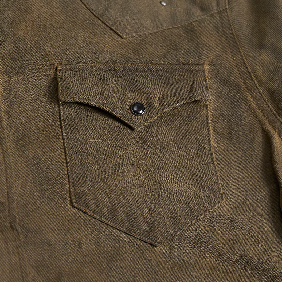 Double RL Western Studded Timeworn Overshirt Jacket