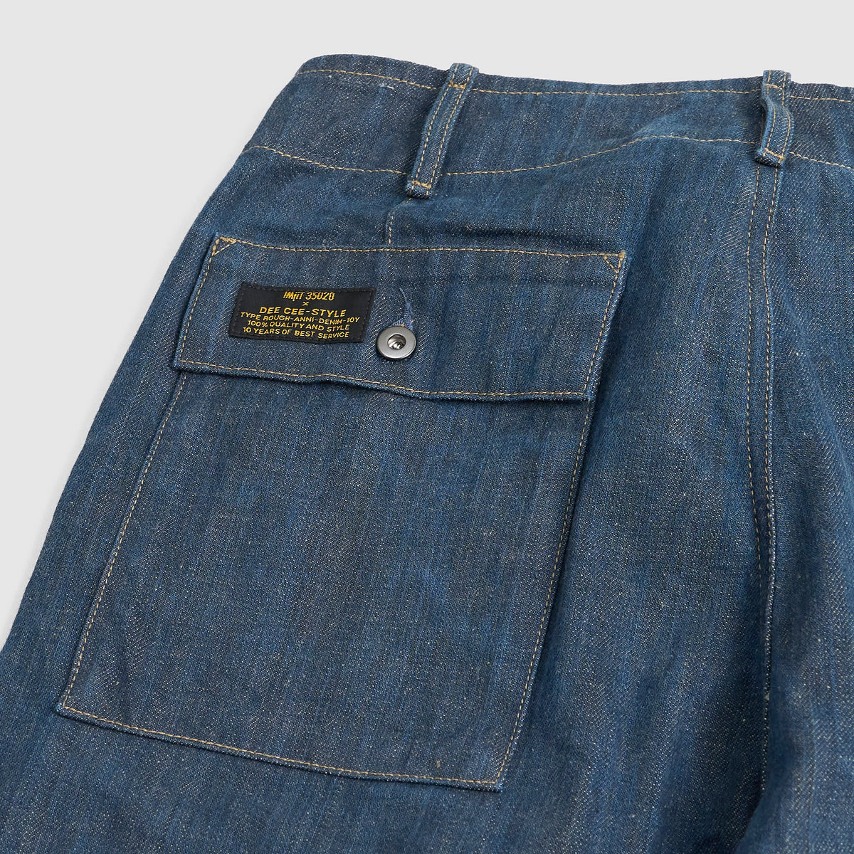 IMjiT 35020 x DeeCee style Limited Edition Carg 12.5oz Denim Fatigue Pant