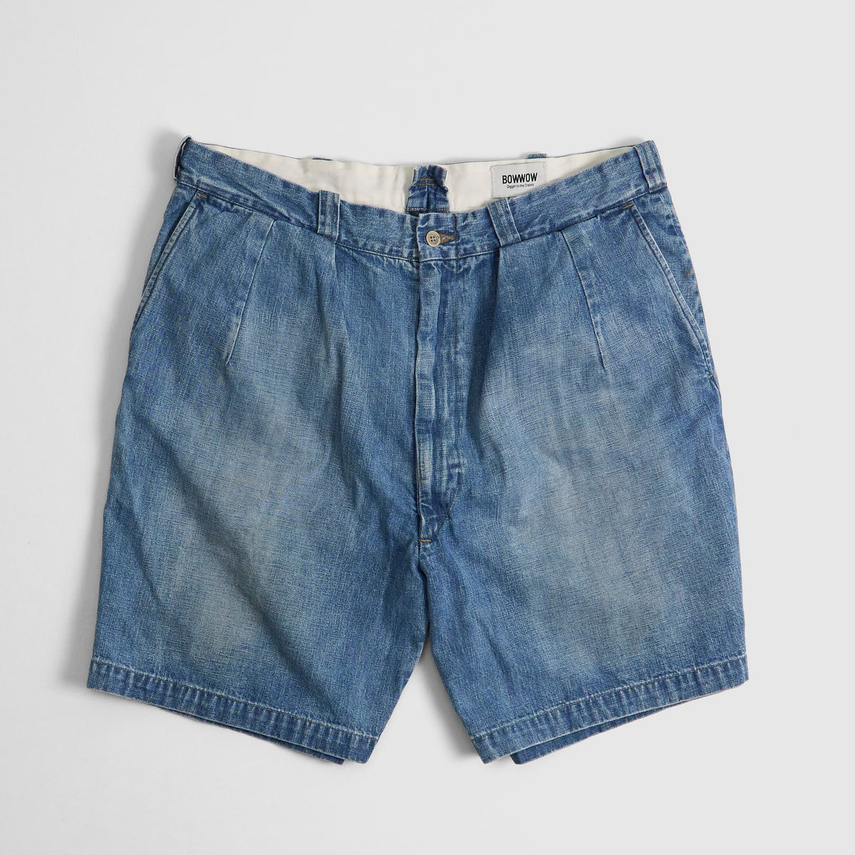 BOW WOW Time Worn Army  Fabric Denim Shorts
