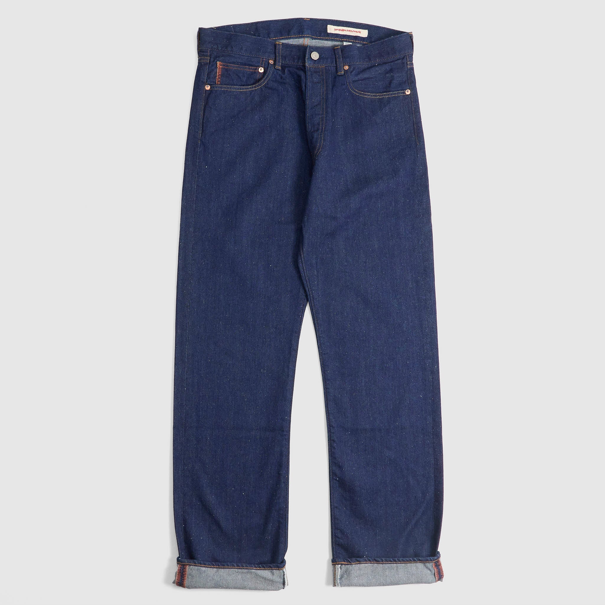 Cottle C.T.L. Cotton-Linen Bengara Straight Denim Jeans - DeeCee style