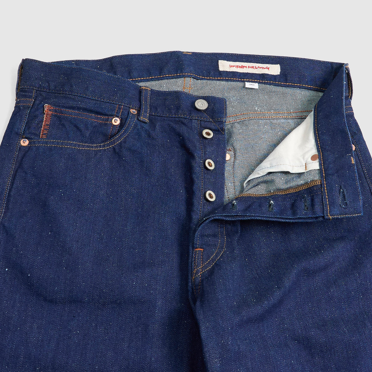Cottle C.T.L. Cotton-Linen Bengara Straight Denim Jeans