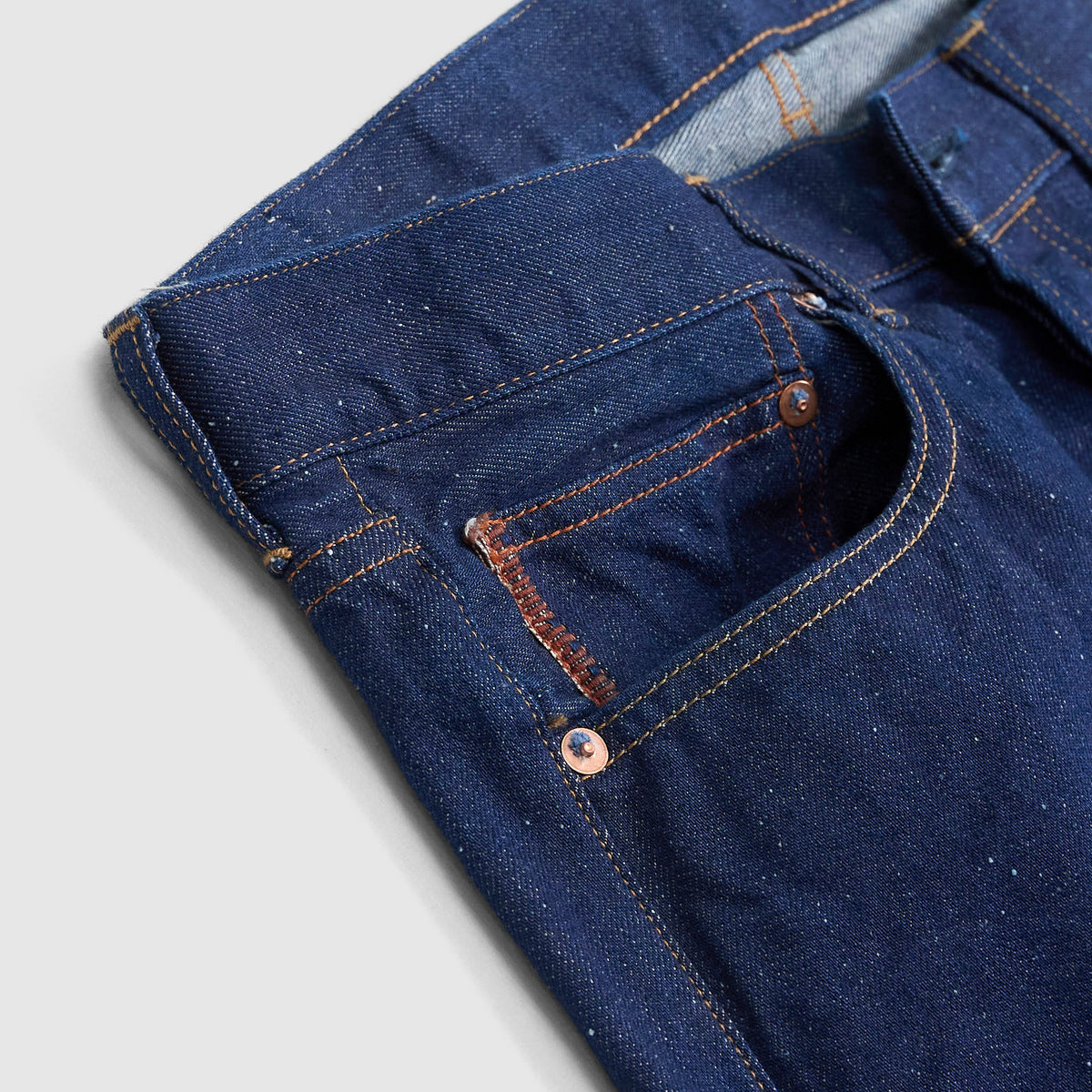 Cottle C.T.L. Cotton-Linen Bengara Straight Denim Jeans