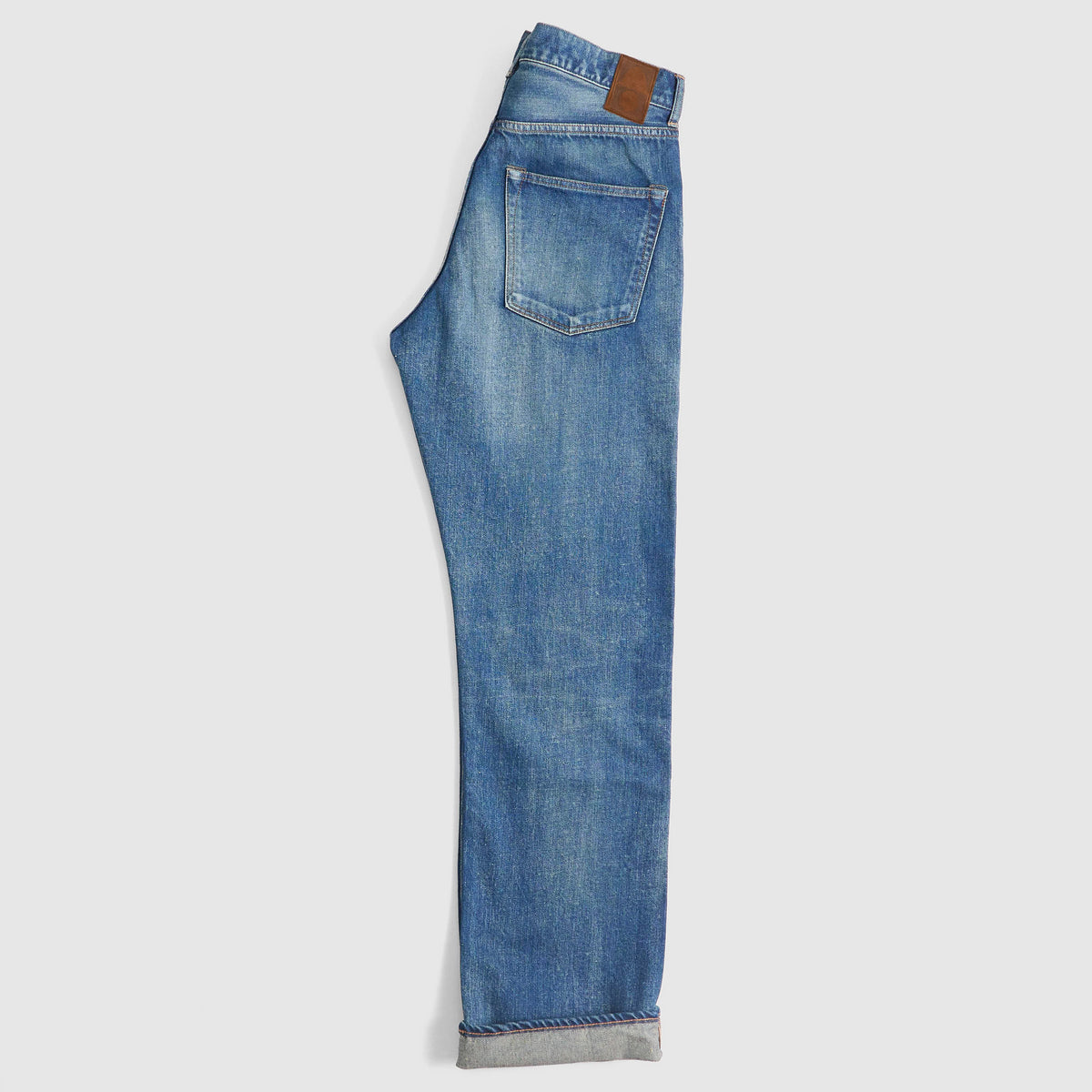 Cottle C.T.L. Washed Cotton-Linen Bengara Straight Denim Jeans