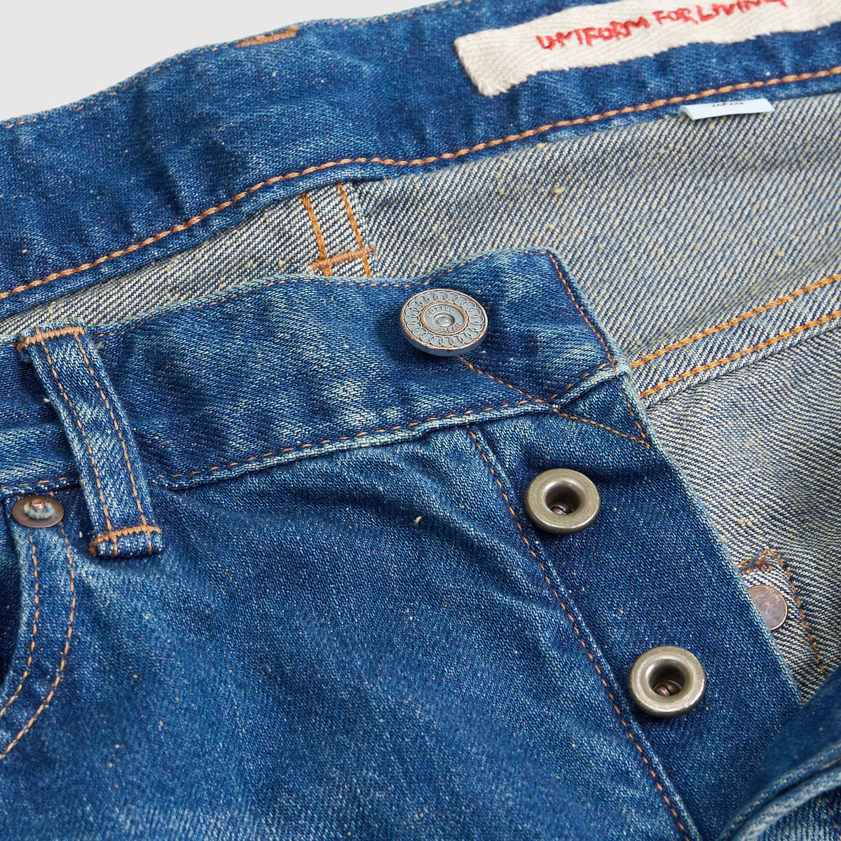 Cottle C.T.L. Washed Cotton-Linen Bengara Straight Denim Jeans