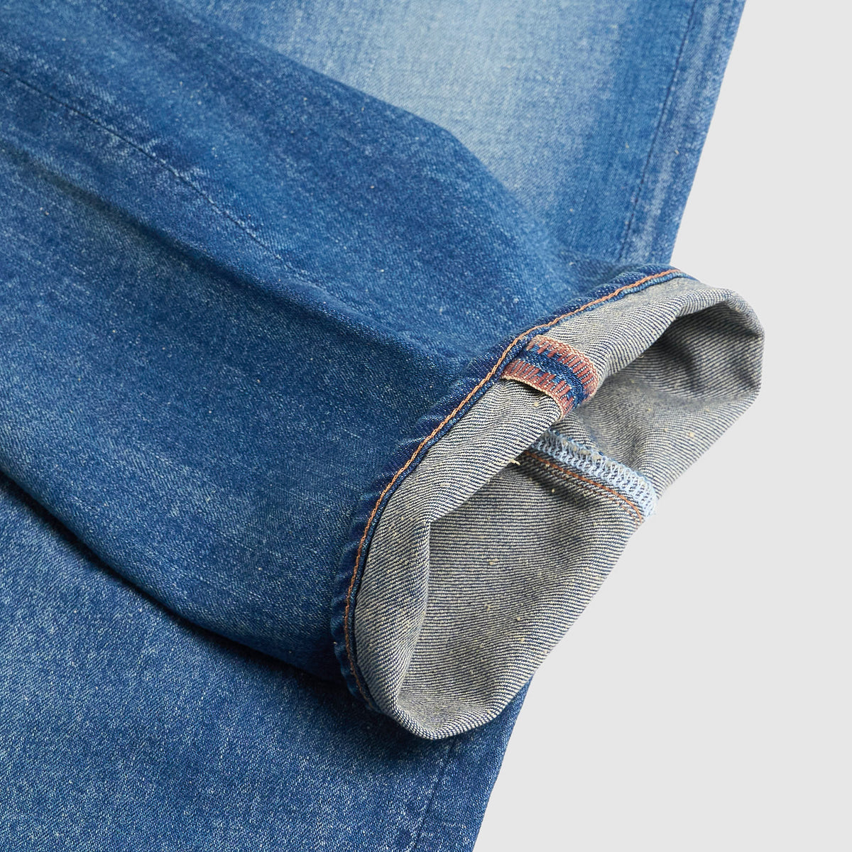 Cottle C.T.L. Washed Cotton-Linen Bengara Straight Denim Jeans