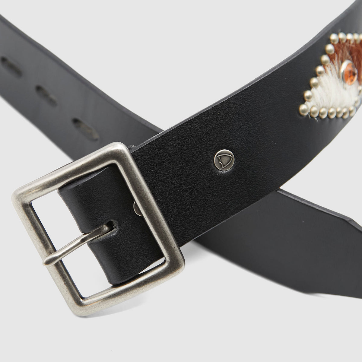HTC Multicolor Hair And Studs Leather Belt