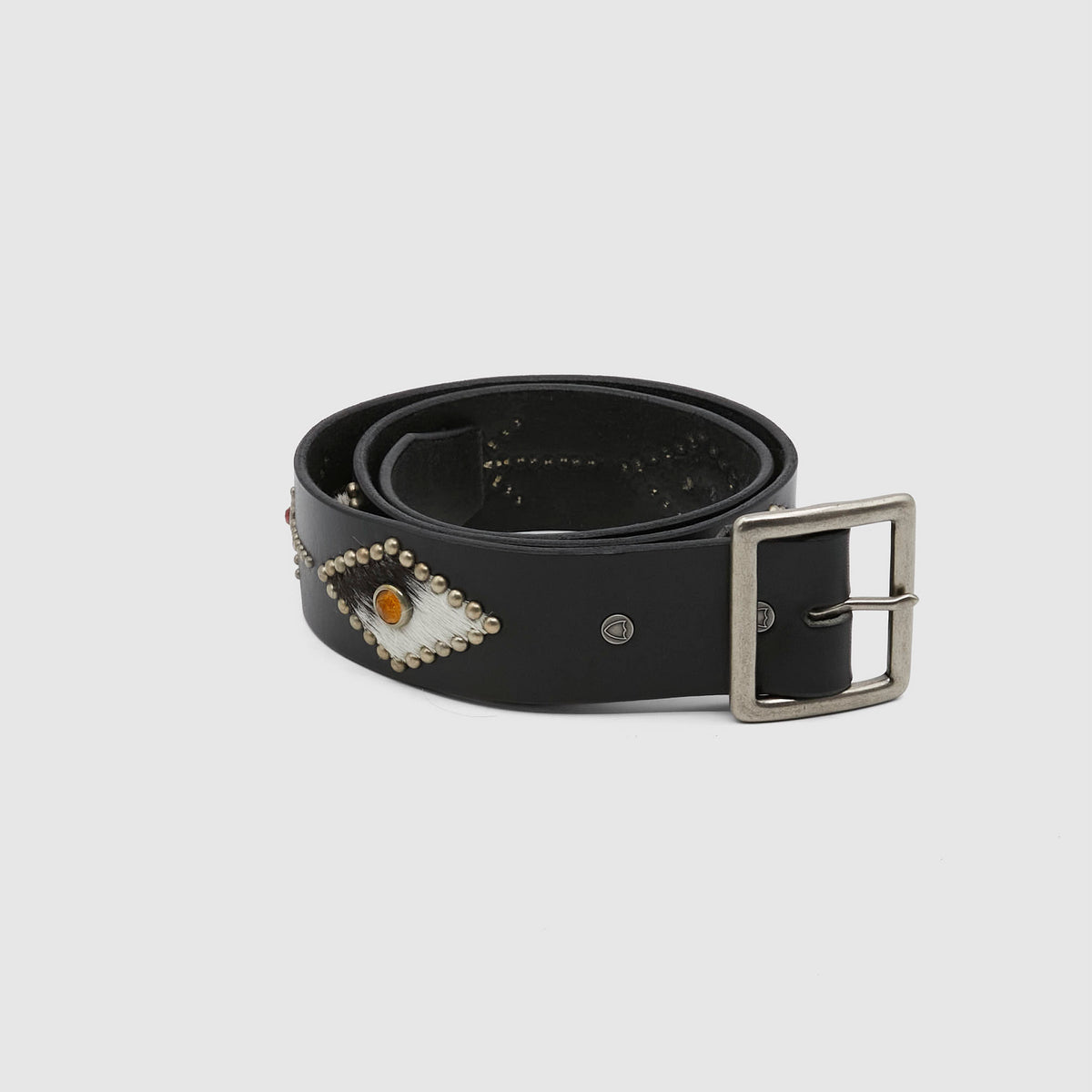 HTC Multicolor Hair And Studs Leather Belt