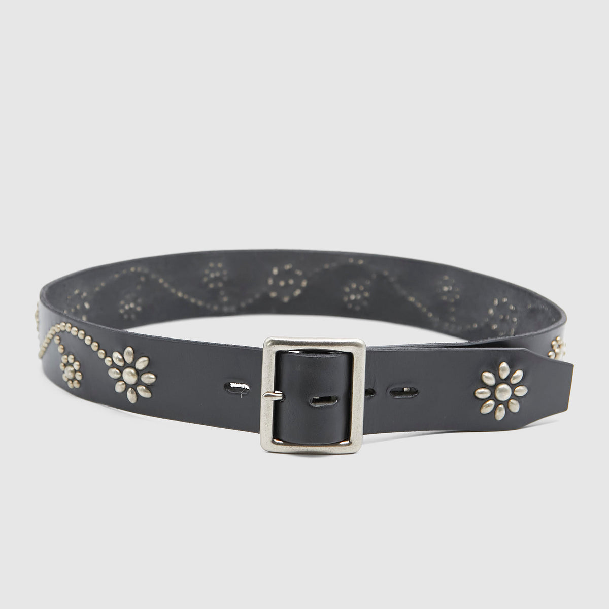 HTC Flower Studs Leather Handcrafted Belt
