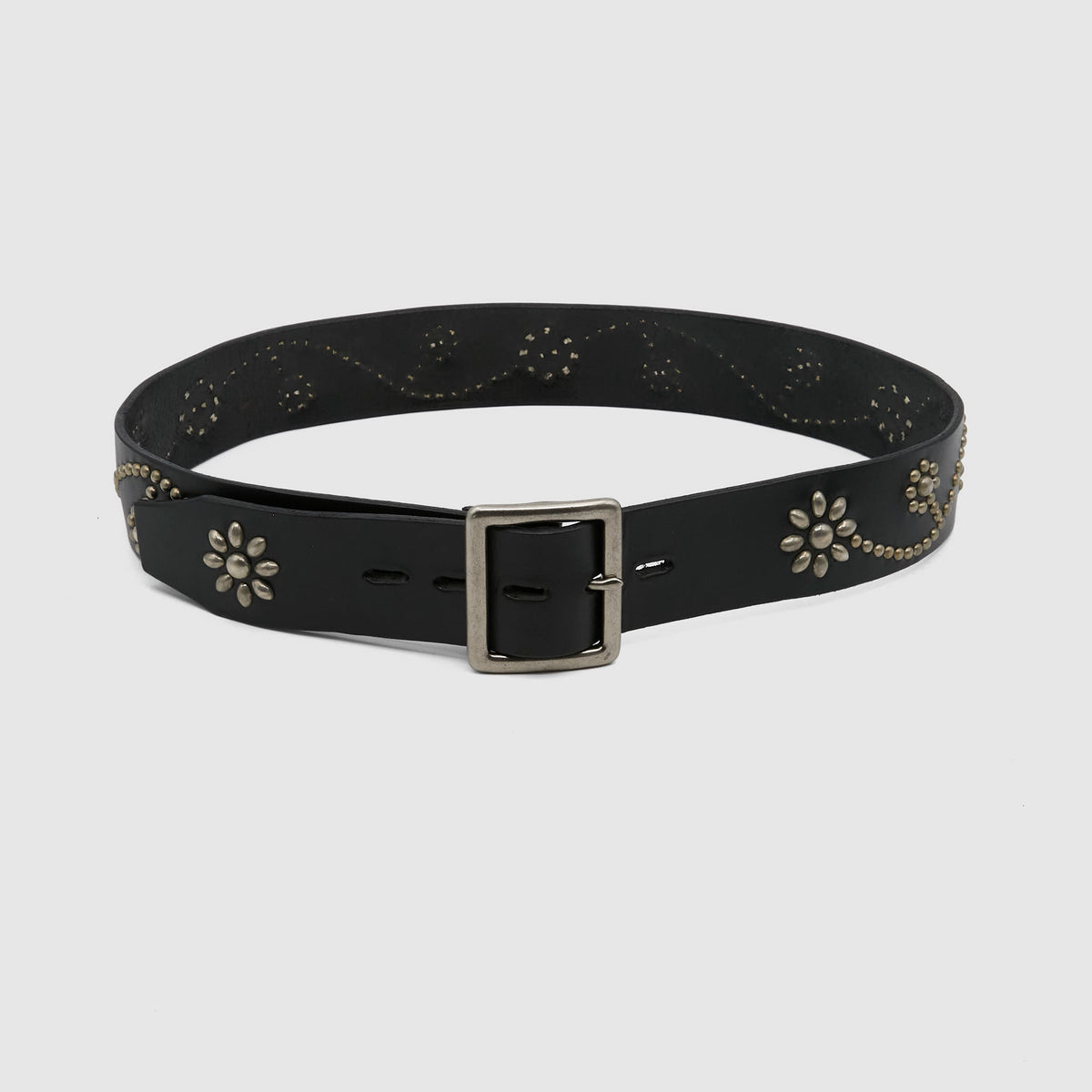HTC Flower Studs Leather Handcrafted Belt