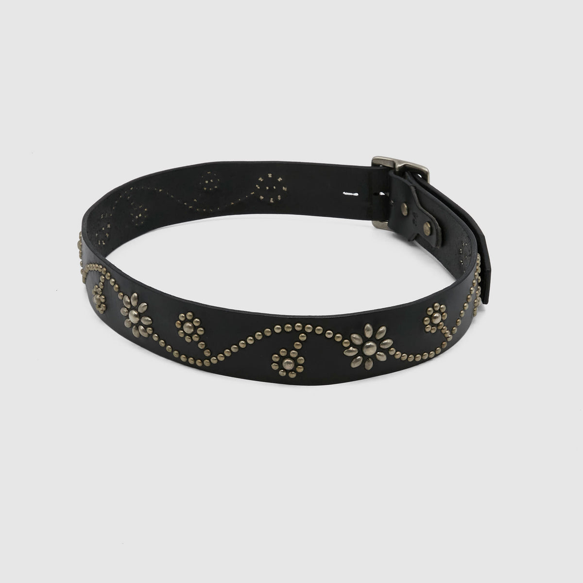 HTC Flower Studs Leather Handcrafted Belt