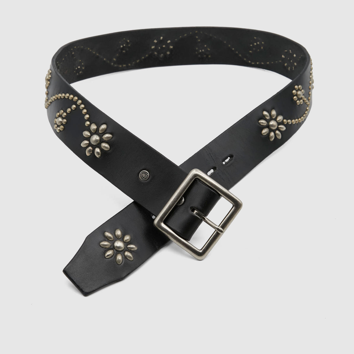 HTC Flower Studs Leather Handcrafted Belt