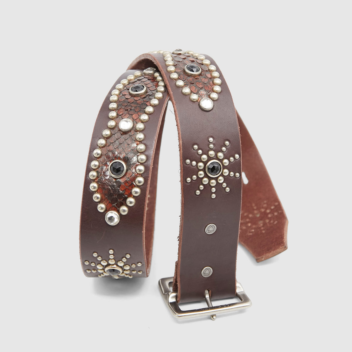 HTC Python Studs Leather Belt