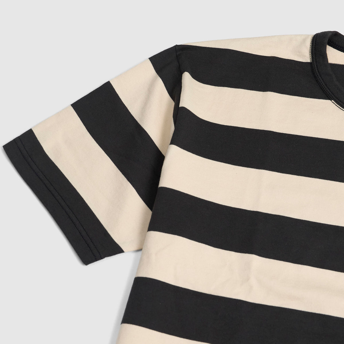 The Flat Head 50 Stripe Crew Neck Medium Weight T-Shirt