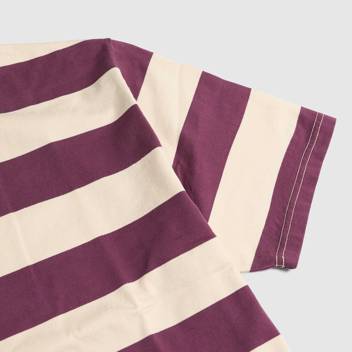 The Flat Head 50 Stripe Crew Neck Medium Weight T-Shirt