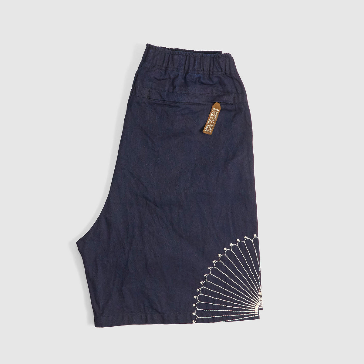 Kapital 10oz Denim Embroidered Easy Shorts