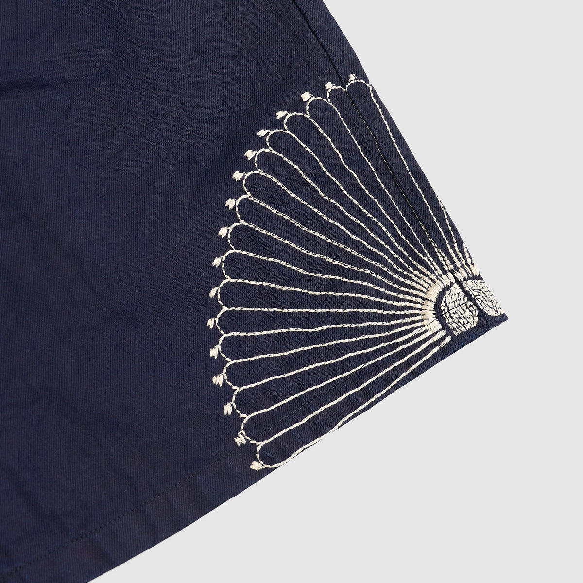 Kapital 10oz Denim Embroidered Easy Shorts