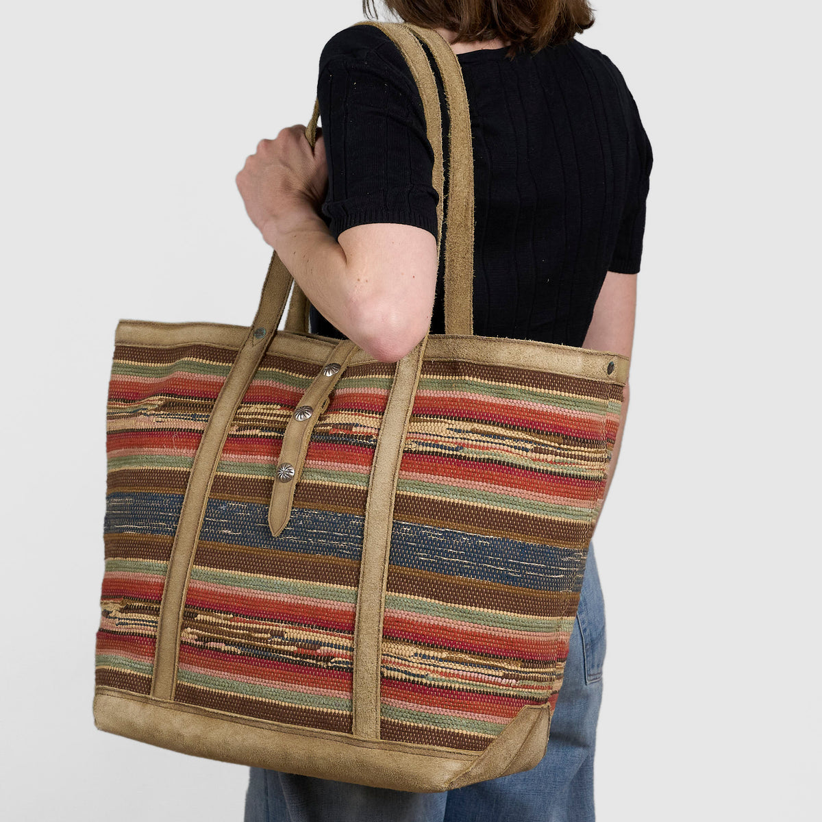 Double RL Southwestern Style Tote Bag