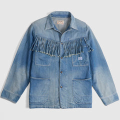 Kapital 11.5oz Denim Fringe Chore Jacket - DeeCee style