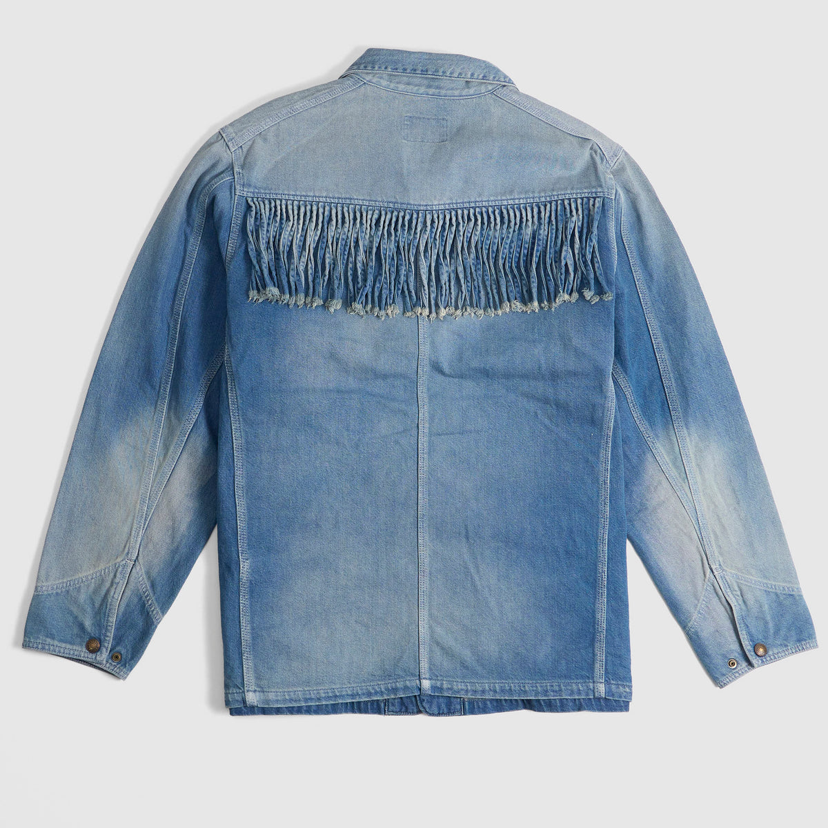 Kapital 11.5oz Denim Fringe Chore Jacket