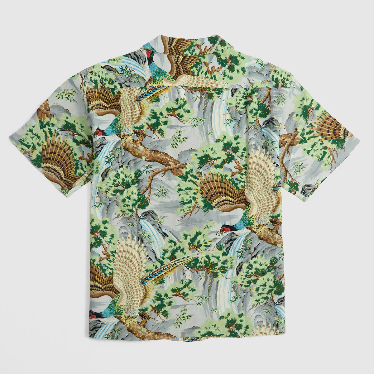 Orslow Aloha Hawaiian  'Peacock Garden' Shirt