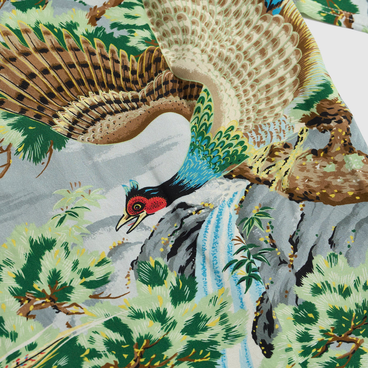Orslow Aloha Hawaiian  'Peacock Garden' Shirt