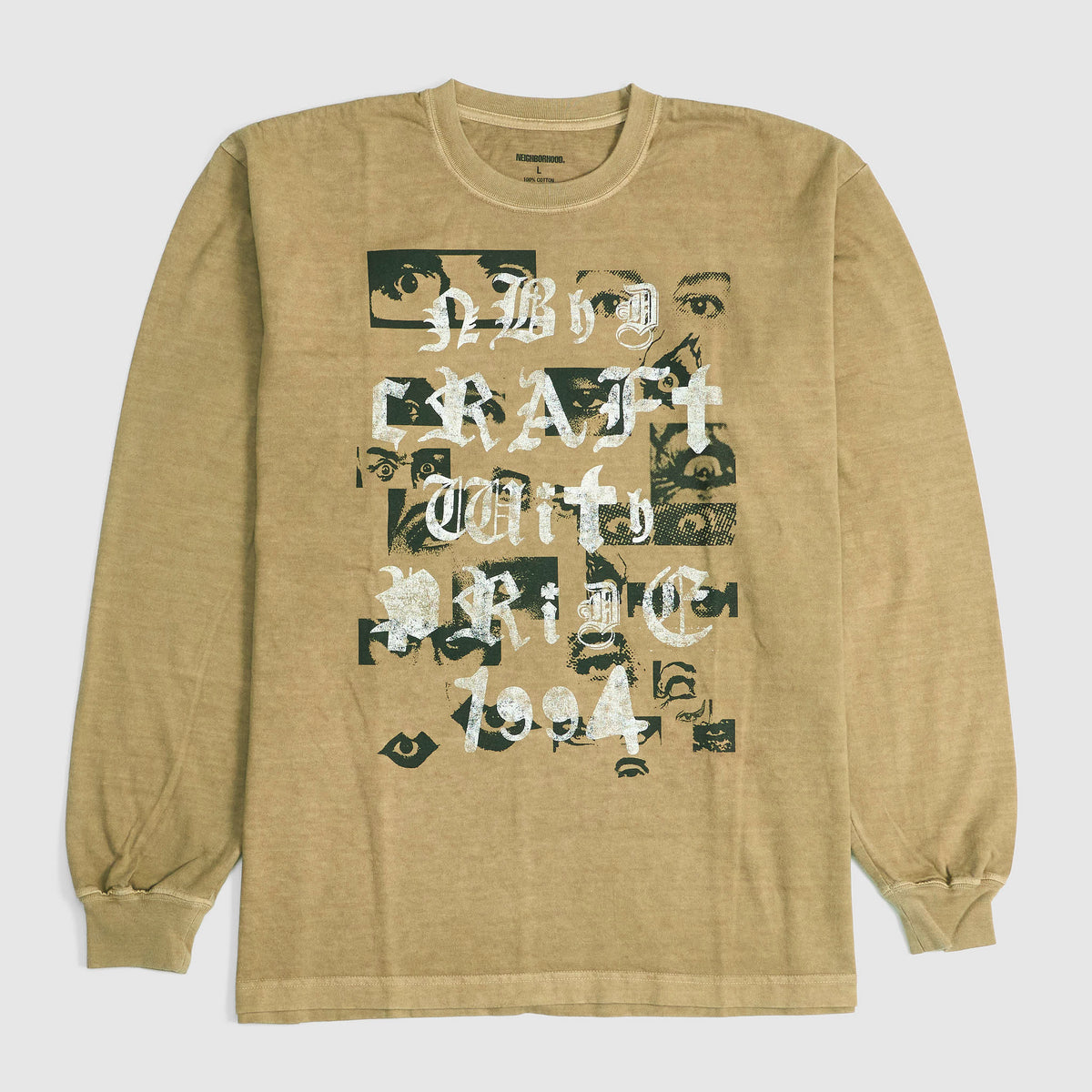 Neighborhood  Long Sleeve Craft with Pride Crew Neck T-Shirt