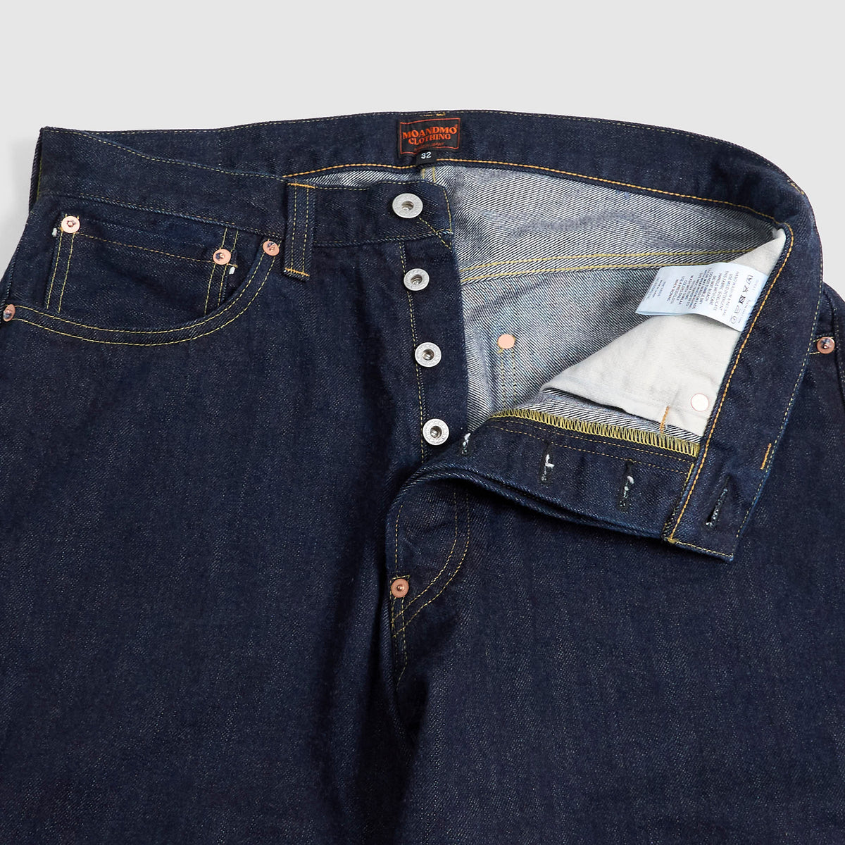 Moandmo® 5P Selvage Denim Jeans