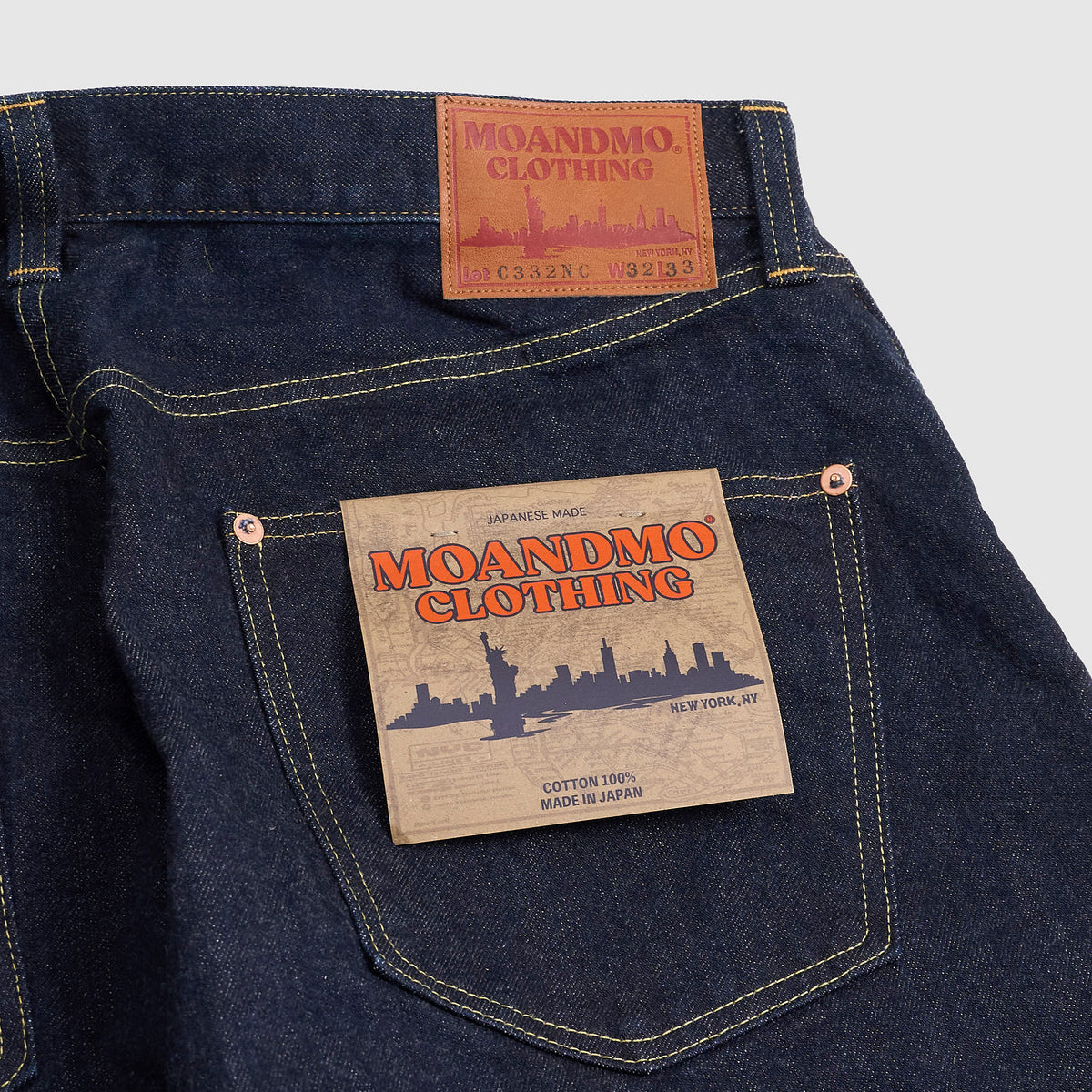 Moandmo® 5P Selvage Denim Jeans