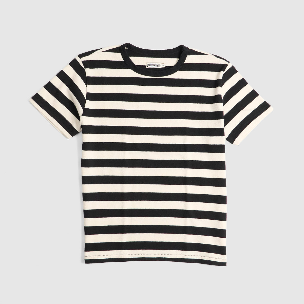 Freenote Cloth Striped Crew Neck Biker T-Shirt