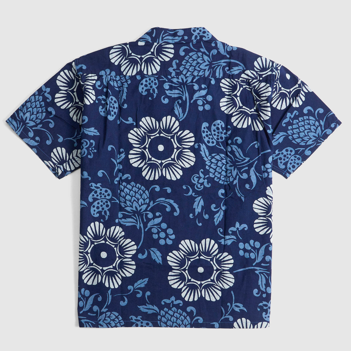 Siun Surf Hawaiian Pareo Pattern Cotton Shirt
