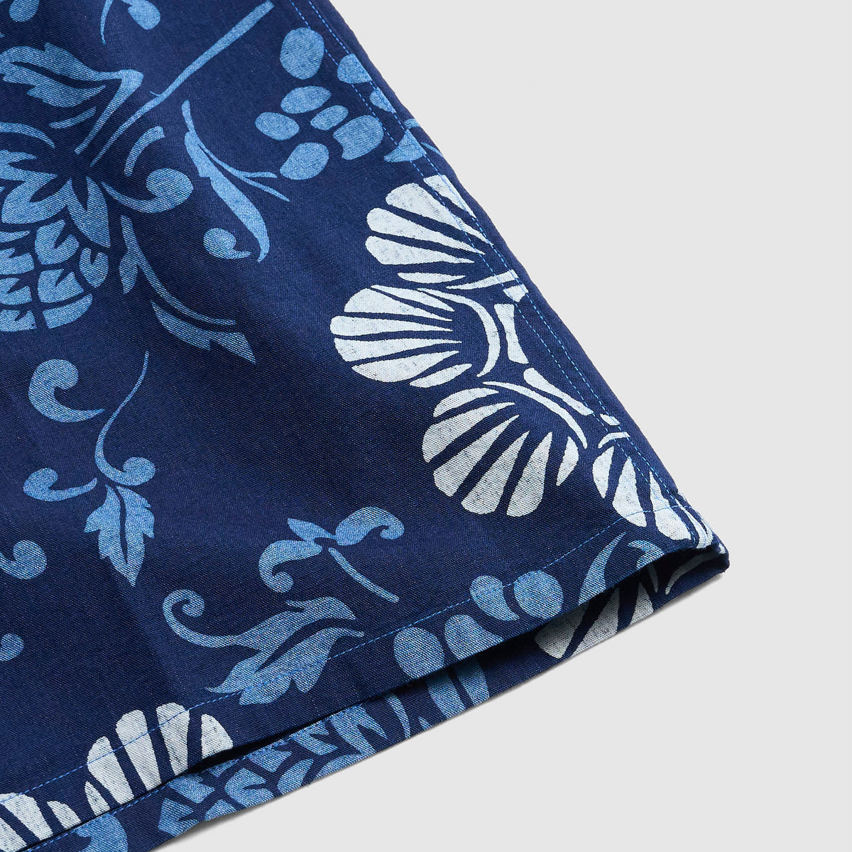 Siun Surf Hawaiian Pareo Pattern Cotton Shirt