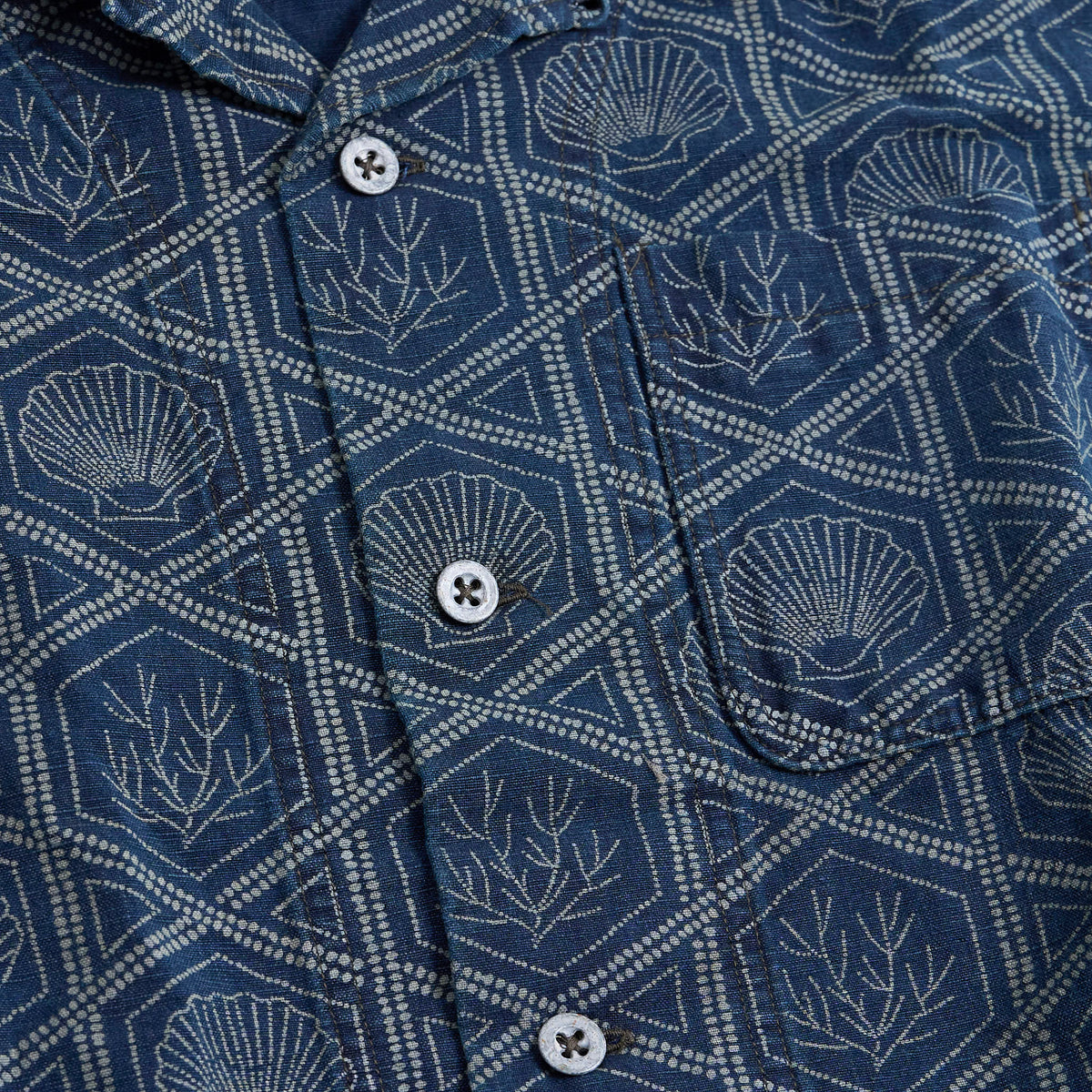 Double RL Short Sleeve Indigo Riff Shirt