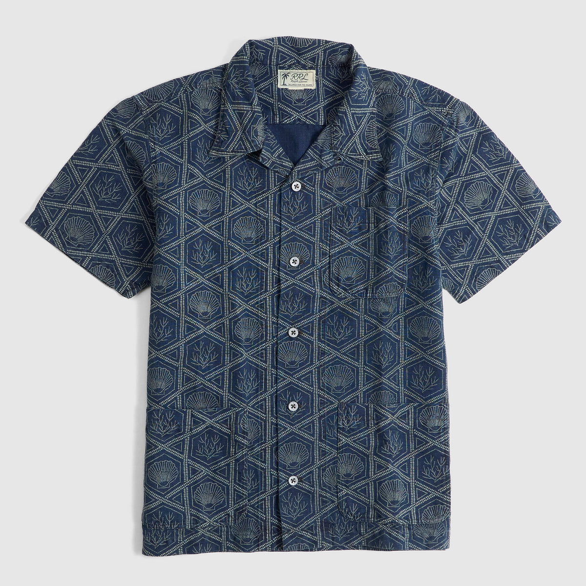 Double RL Short Sleeve Indigo Riff Shirt