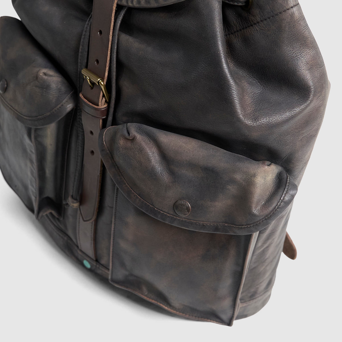 Double RL Distressed Leather Backpack