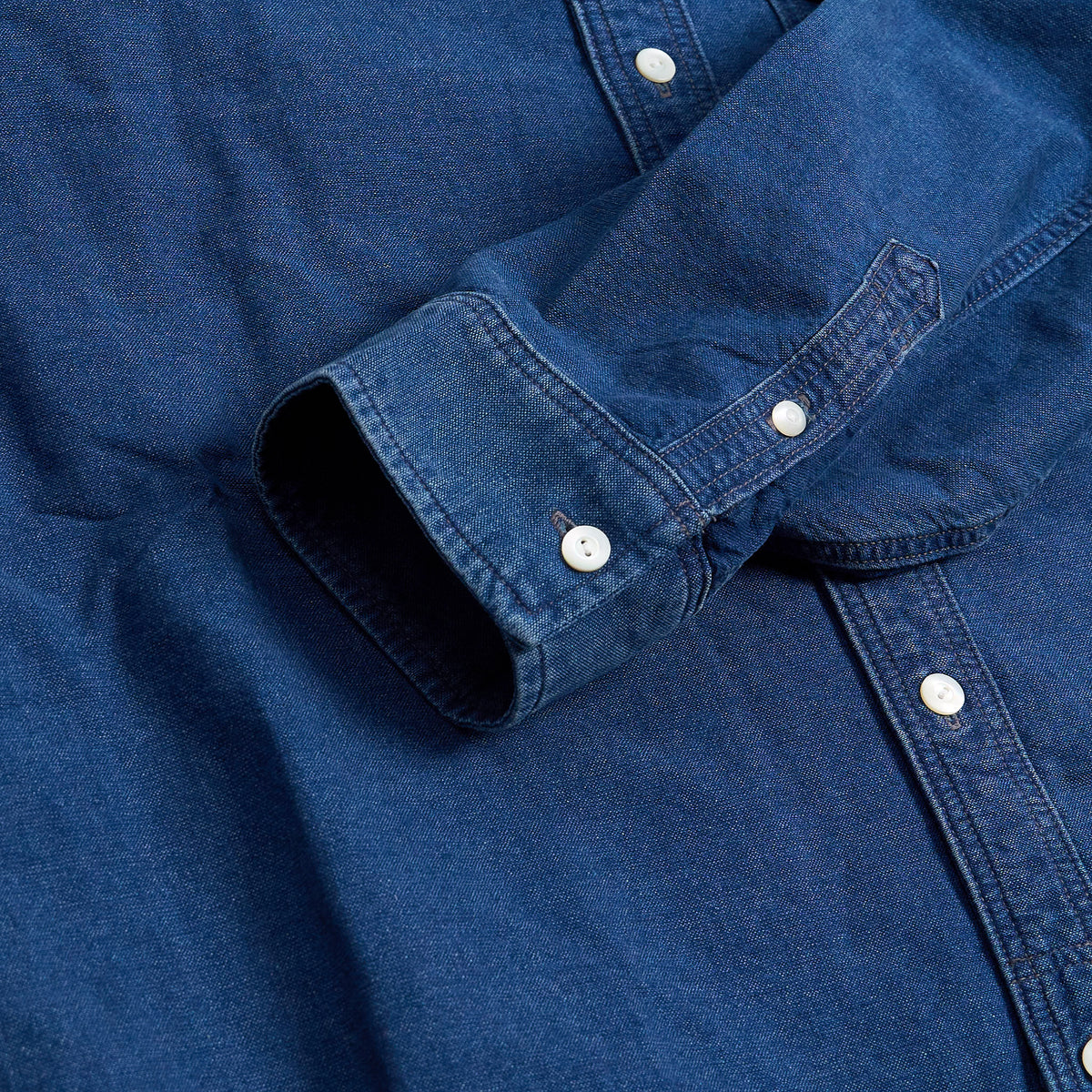 Double RL Indigo Oxford Button Down Shirt