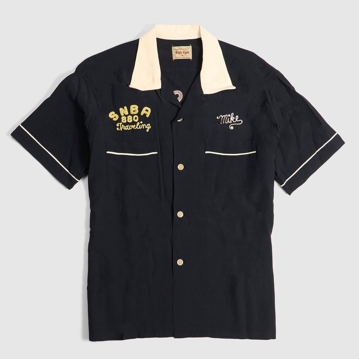 Sugar Cane Style Eyes Lee & Smith Bowling Shirt