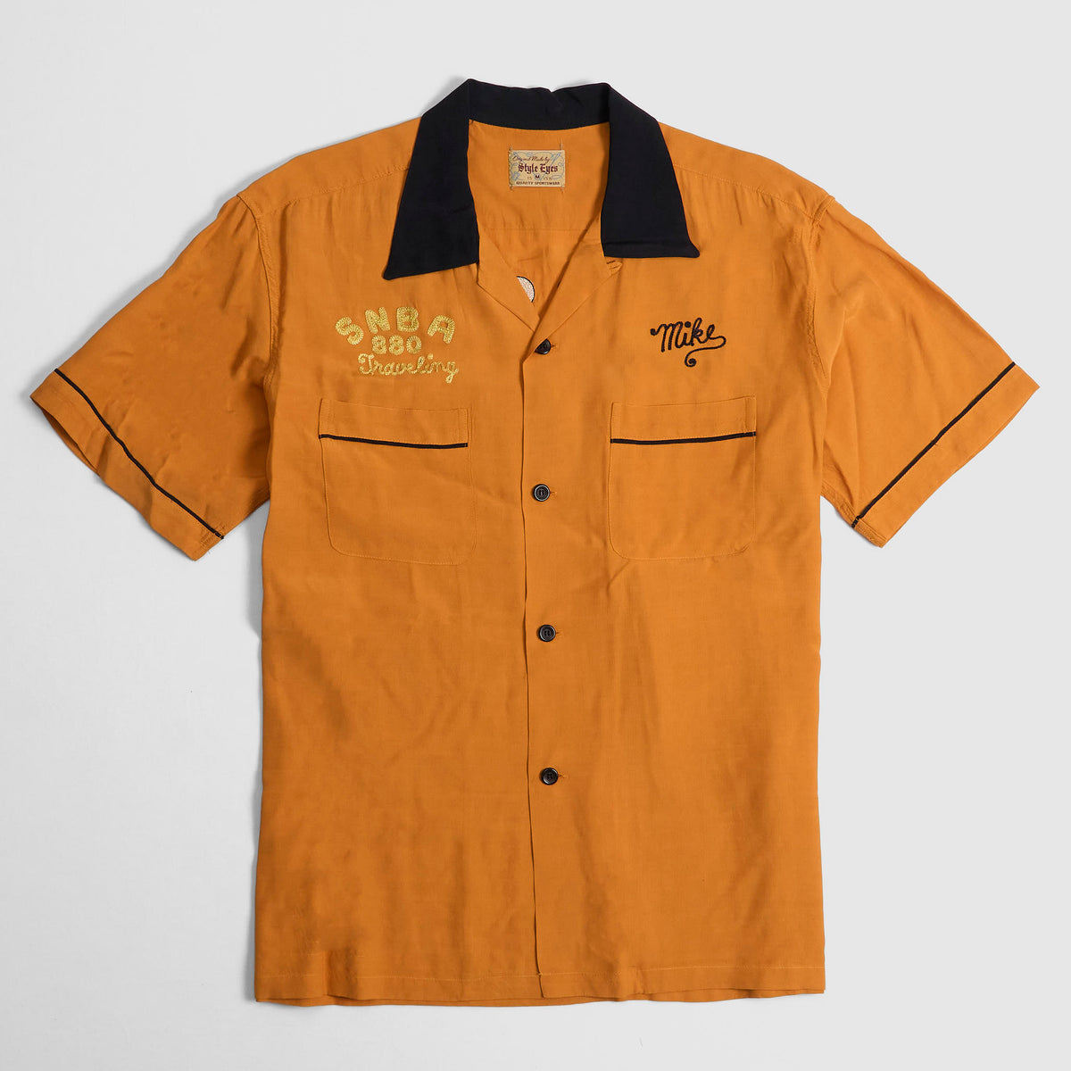 Sugar Cane Style Eyes Lee & Smith Bowling Shirt
