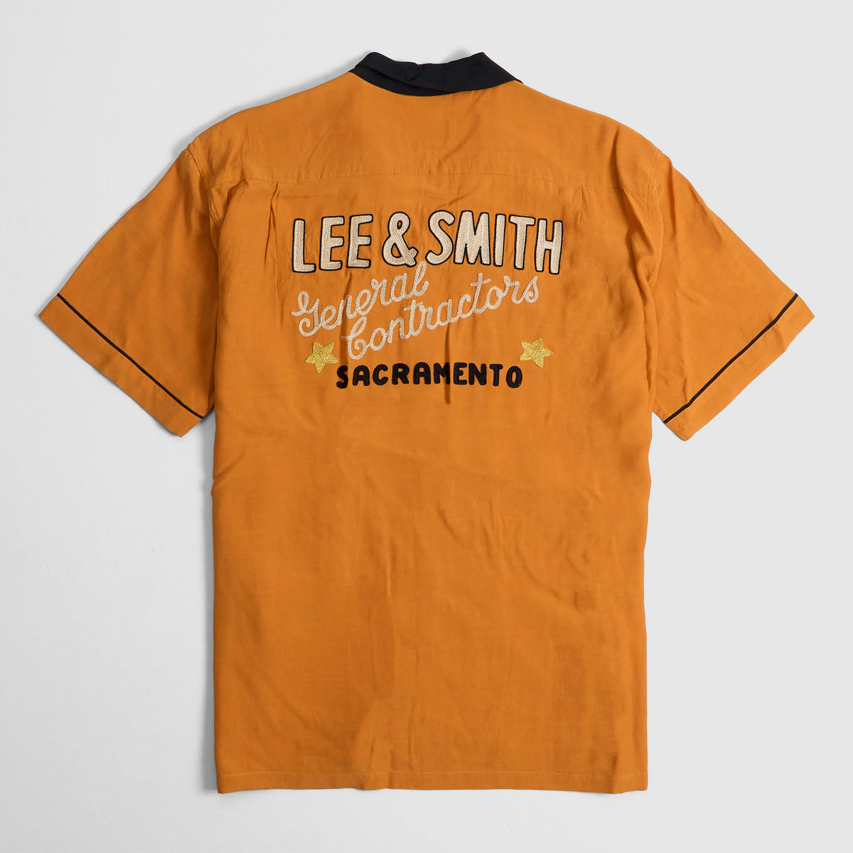 Sugar Cane Style Eyes Lee & Smith Bowling Shirt
