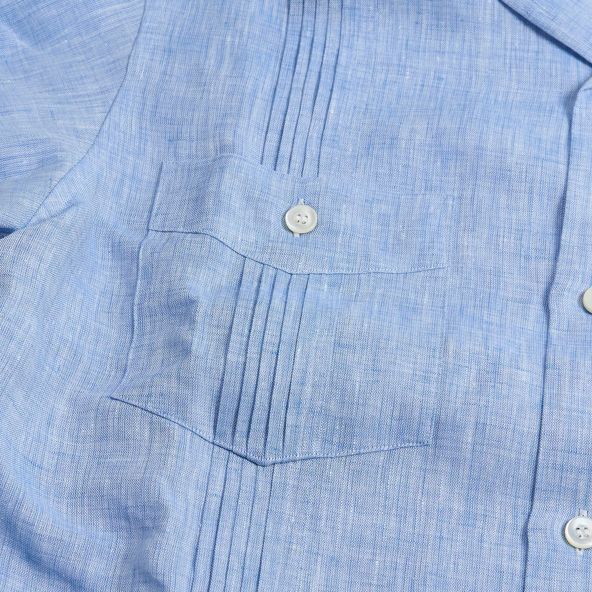 Old Crow Speed Shop by Glad Hand & Co. Guayabera Long Sleeve Linen Overshirt