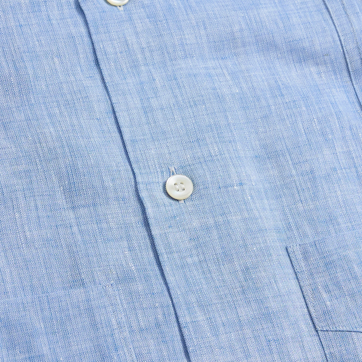 Old Crow Speed Shop by Glad Hand & Co. Guayabera Long Sleeve Linen Overshirt