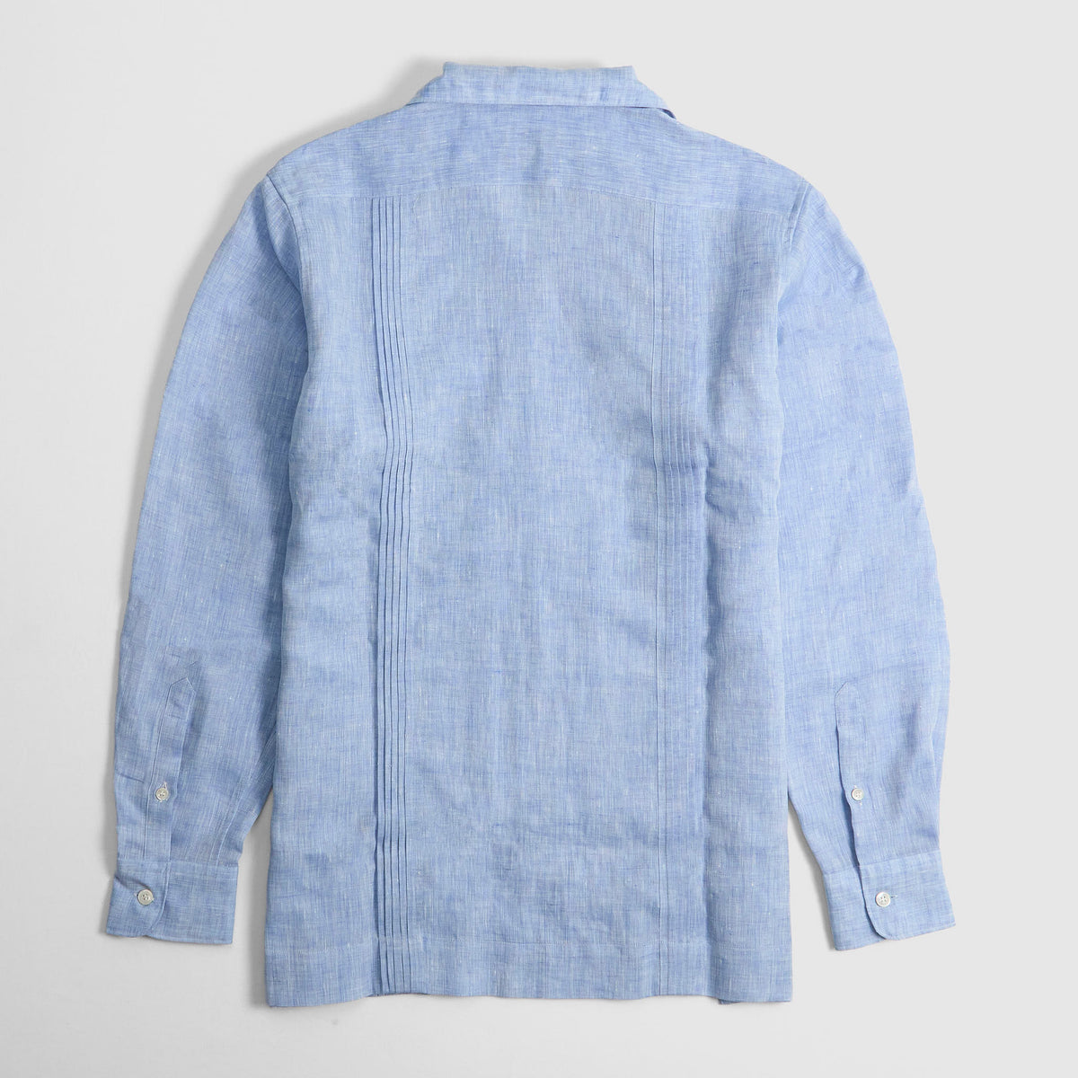 Old Crow Speed Shop by Glad Hand & Co. Guayabera Long Sleeve Linen Overshirt