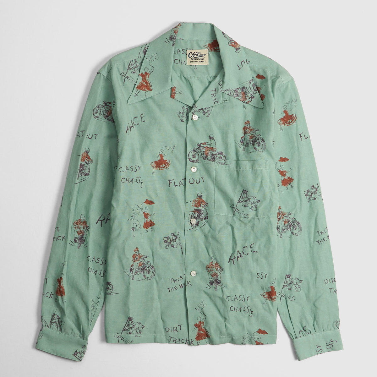 Old Crow Speed Shop by Glad Hand & Co. Spirit of 101 Long Sleeve Shirt