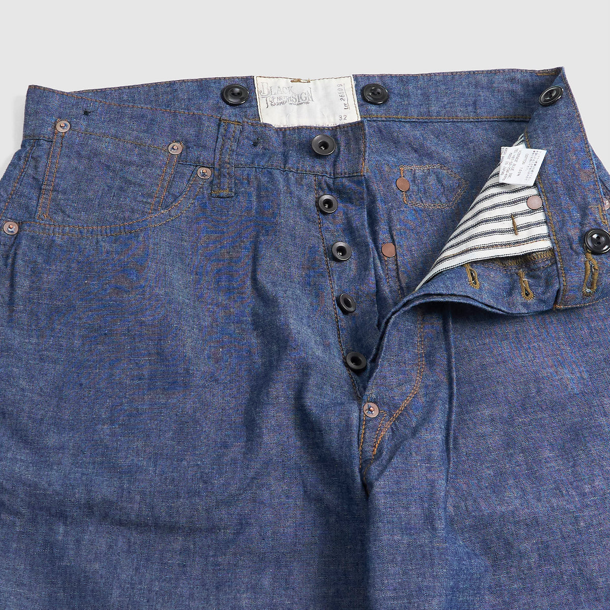 Black Sign 5.5oz. Lightweight Selvage Chambray Waist Overall Pant