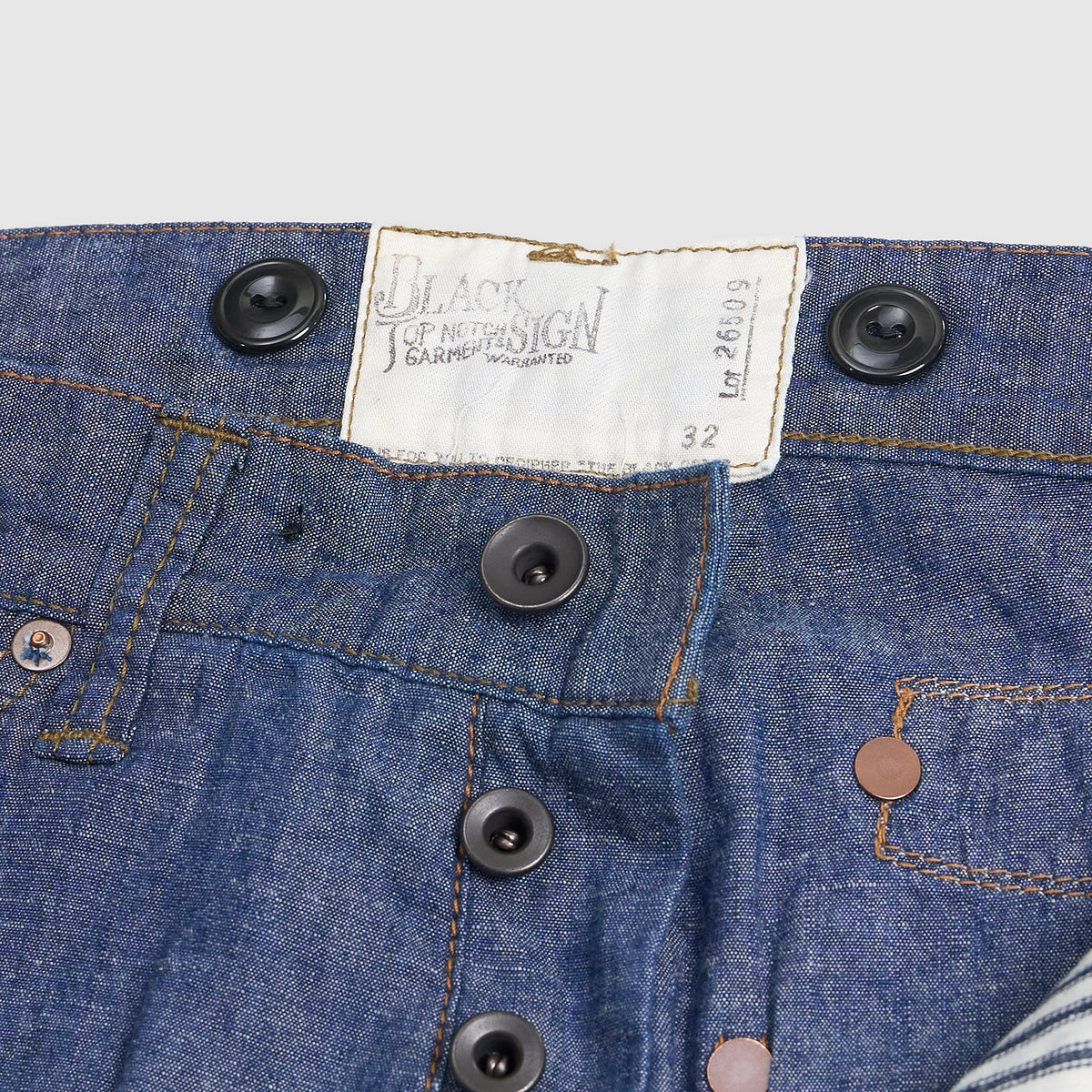 Black Sign 5.5oz. Lightweight Selvage Chambray Waist Overall Pant