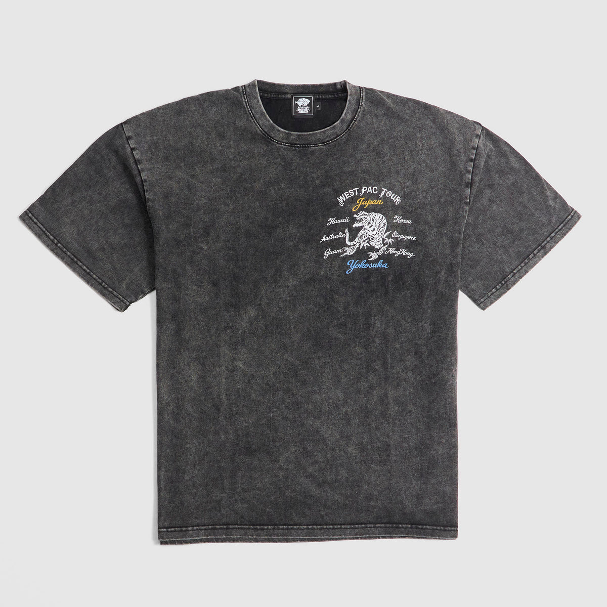 White Tiger Calligraphy West Pac Heavy Washed T-Shirt