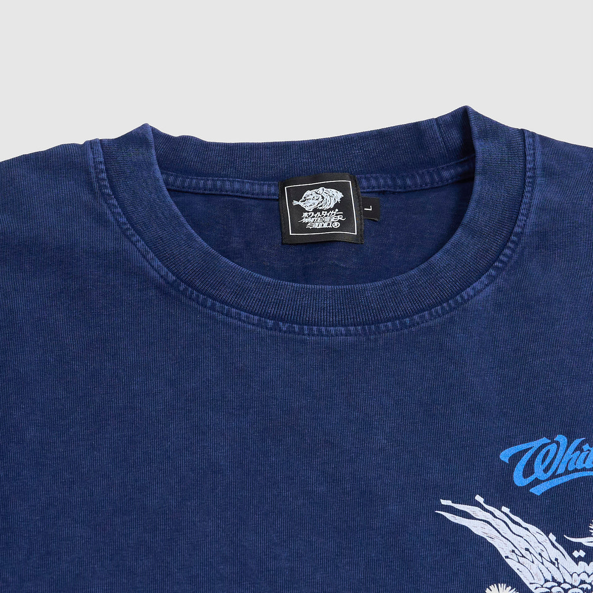 White Tiger Calligraphy Eagle Heavy Washed T-Shirt