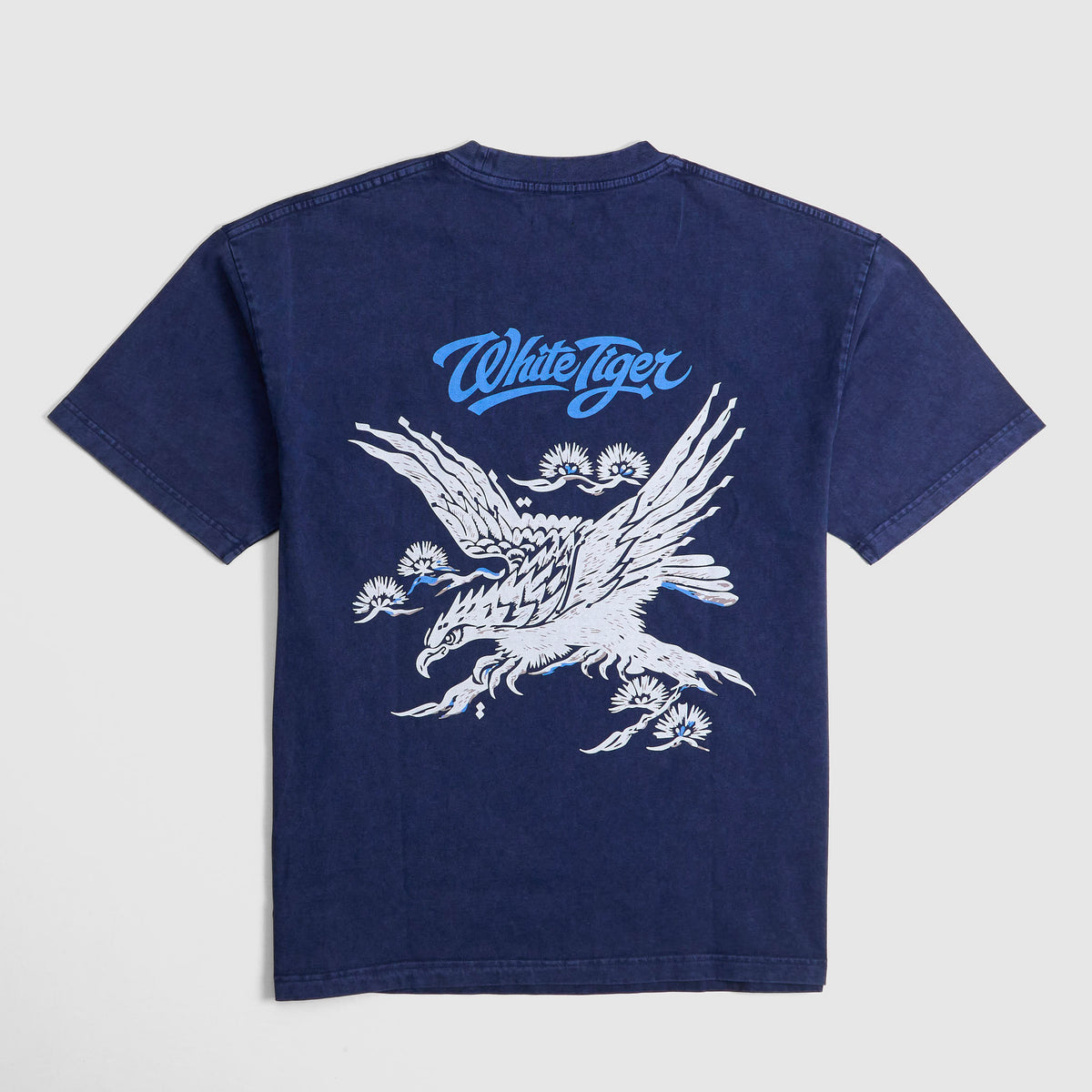 White Tiger Calligraphy Eagle Heavy Washed T-Shirt