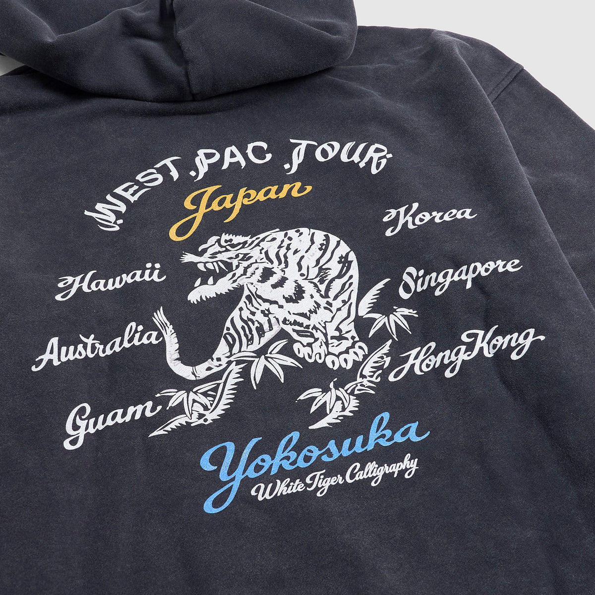 White Tiger Calligraphy West Poc Tour Hoodie