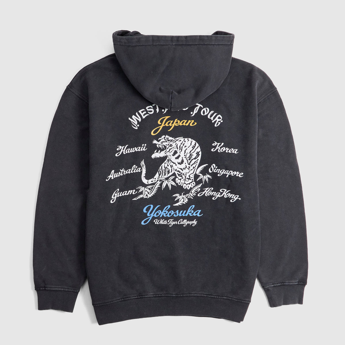 White Tiger Calligraphy West Poc Tour Hoodie
